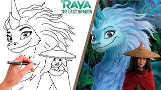 How To Draw SISU & RAYA - FROM RAYA AND THE LAST DRAGON // Step-By-Step