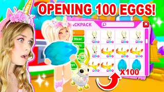 Opening 100 LEGENDARY MYTHIC EGGS In Adopt Me! (Roblox)