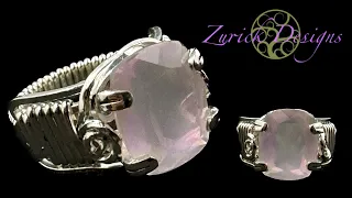 Wire Wrapped Prong Ring Tutorial for Faceted Gemstones- Step by Step