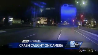 Dashcam video shows police chase that ended in fiery crash