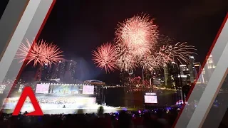 NDP 2018: Fireworks display over Marina Bay