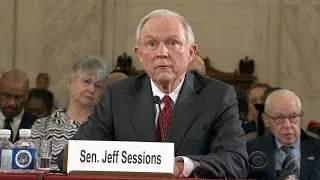 Sen. Jeff Sessions defends self, splits with Trump in confirmation hearing