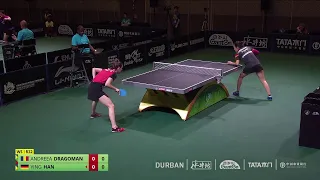 Ying Han vs Andreea Dragoman | Durban 2023 World Table Tennis Championships| Germany vs Romania