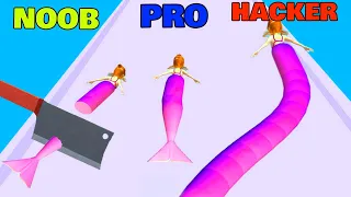 Mermaid Rush 3D © NOOB vs PRO vs HACKER - All Levels Gameplay Walkthrough New Update (Android, IOS)