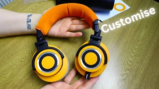 How To Customise Audio Technica ATH-M50X Earpads Replacement + Headband and Skin