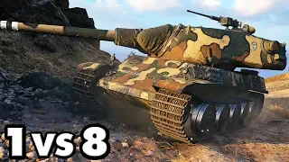 AMX M4 mle. 51 - 1 vs 8 - 10,8K Damage - World of Tanks Gameplay
