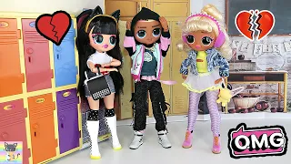 OMG Dolls Like the Bad Boy at School - LOL Dolls High School Love Story