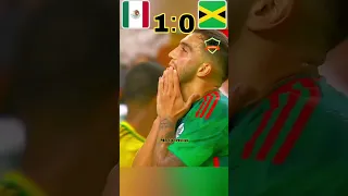 Mexico vs Jamaica Semi-Final CONCACAF Gold Cup 2023 Highlights #football #shorts #viral 🔥😭😱