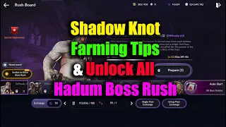 Black Desert Mobile Shadow Knot Farming Tips & Unlock All Hadum Boss Rush