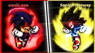 Dark Fleetway Sonic vs Sonic Exe Shattered Dreams collab part