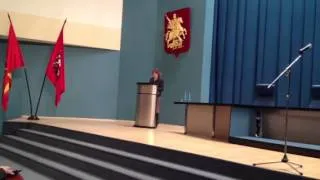 Наталия Нарочницкая на исторической лекции