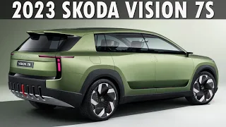 FIRST LOOK at 2023 Skoda Vision 7S — Interior and Exterior