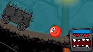 Red Ball 4 Caves Ninja Boss vs Tomato Ball