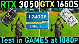 RTX 3050 vs GTX 1650 Super | i5 12400F - 9 Games Test | Tech MK