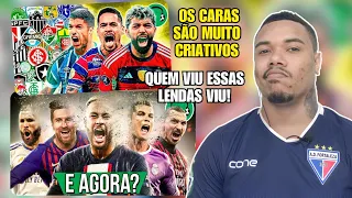 CLEBER REACT: 🎵50 CLUBES BRASILEIROS EM UM MÚSICA! | 🎵ACABOU? A CHAMPIONS SEM MESSI, CR7, NEYMAR..