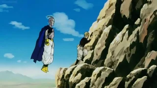 Orginal Evil Buu kill man with gun.