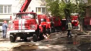 В центре Донецка горела многоэтажка