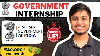 Government Internship for College students | ₹20K/month