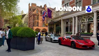 London Spring Walk 🇬🇧 West End, Oxford Circus to MAYFAIR | Central London Walking Tour [4K HDR]