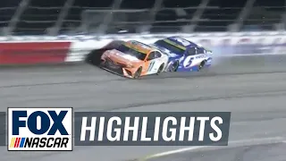 FINAL LAPS: Hamlin holds off Larson's 'video game' move in final corner | NASCAR ON FOX