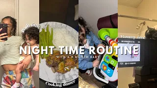 TEEN MOM| NIGHT TIME ROUTINE WITH A 9M OLD *first time mommy* FT. ELEGEAR
