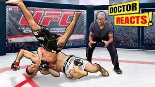 Doctor Reacts To MMA SLAMS THAT WILL MAKE YOU SAY DAMN | MMA Slams Reaction