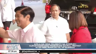 Apela ng mga celebrity sa Comelec: Suportahan ang pagbasura sa poll protest ni Marcos vs. Robredo