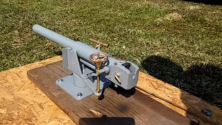 Firing The Breech Loading Naval Gun