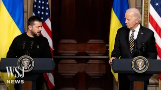 Zelensky and Biden Urge Congress to Pass Additional Ukraine Aid | WSJ News