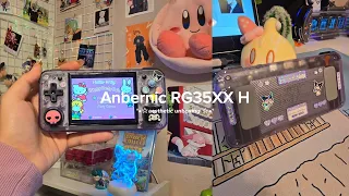 🔮unboxing a kuromi retro handheld | anbernic rg35xx h aesthetic unboxing ft.LITNXT