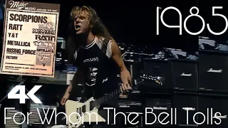 4K Metallica 1985 ReMastered | For Whom The Bell Tolls Live | Day On The Green | Cliff Burton