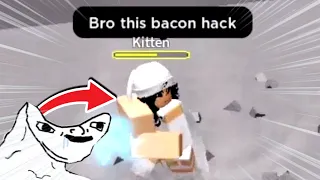 "Bro this bacon hack" (The Strongest Battlegrounds)