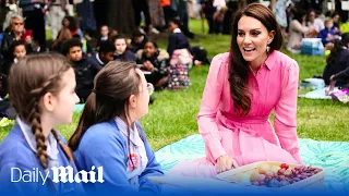 Adorable moment girl asks Kate Middleton 'What's it like being a Princess?'