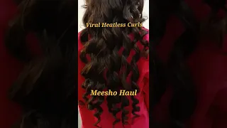 How To Make No Heat Curls Tutorial With Result #shorts