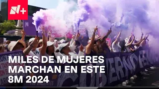 Marcha 8M 2024: Así avanza la marcha de miles de mujeres en calles de la CDMX