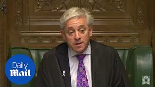 John Bercow moved to tears as MP reveals she was raped as a teen - Daily Mail