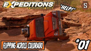 Expeditions: A MudRunner Game - Ep. 1 - Flipping Across Colorado