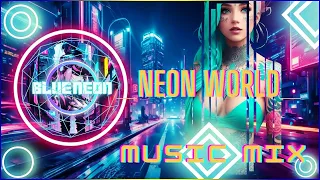 BLUE NEON Neon World #blue #neon #music #cyberpunkvibes