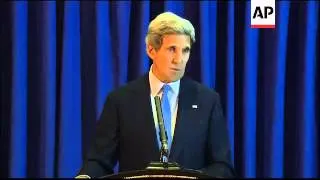 US Secretary of State comments on progress in Mideast peace talks