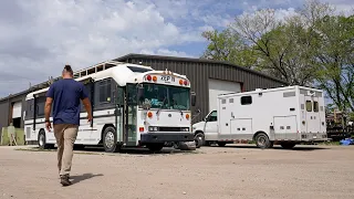 Getting my Raised Roof Skoolie - Shop Tour