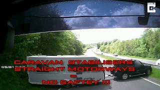 CARAVAN CRASH! CARAVAN ACCIDENT! STABILISER NO SAFTEY!