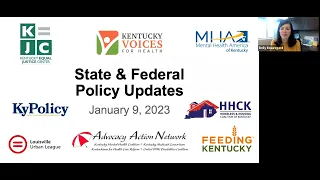 ThriveKY Advocacy Series for State & Federal Policy Updates, January 9th, 2023