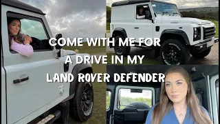 Driving in my Land Rover Defender 90 (Puma) - Land Rover Girl