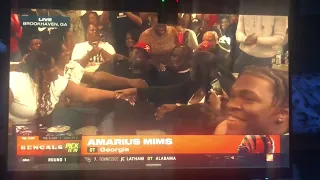 Amarius Mims goes 18th OVERALL to BENGALS!! LIVE FAN REACTION!!!