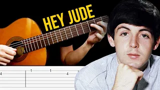 HEY JUDE Guitar Tabs Tutorial (THE BEATLES)