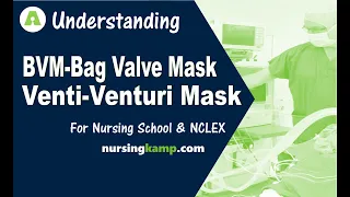 What is a Venti Mask Oxygen Delivery BVM High Flow Venturi Mask Nursing KAMP NCLEX Review 2019