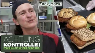 Zack, zack - Essen und WEG! 😋 Betriebstemperatur 180 Grad auf dem Rasthof! | Achtung Kontrolle