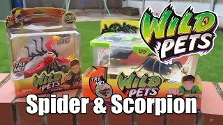 Wild Pets Spider & Scorpion with Habitat Playset
