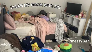 Clean my DISGUSTING room with me!!