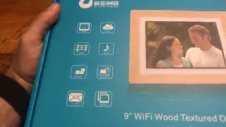 BSIMB Digital Picture Frame 9 Inch WiFi Digital Photo Frame Review